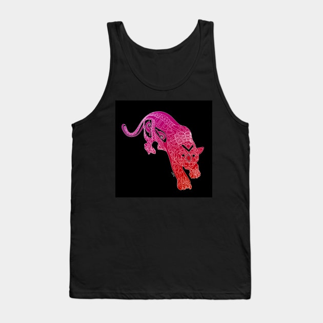 light led tiger in ecopop jungle beats Tank Top by jorge_lebeau